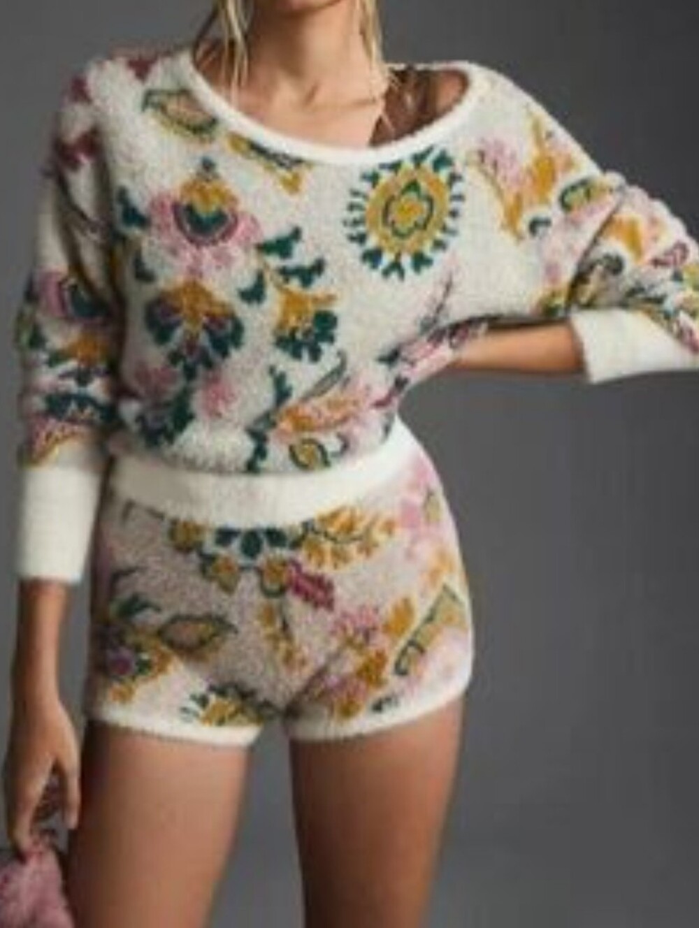 Anthropologie Daily Practice Fuzzy Sweater Xl